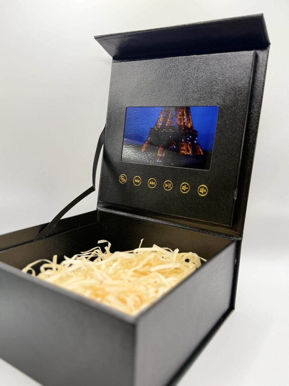 5" Video Gift Box, Auto-Play Screen With Hidden Compartment USB-C loading
